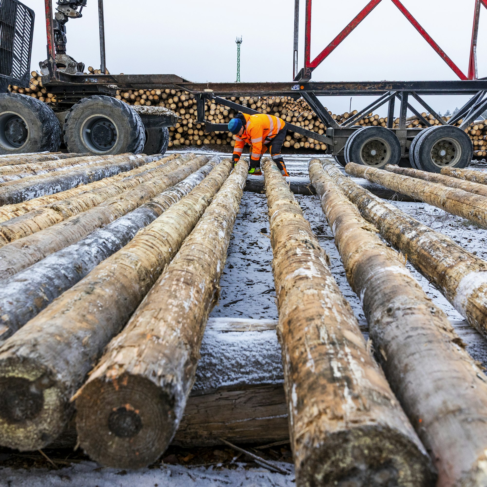 Finprofilella pylvään pituus vaihtelee seitsemästä 24 metriin. 95 prosenttia tuotannosta on mäntyä.