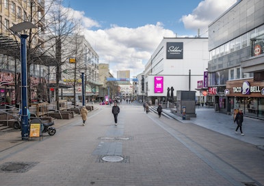 Jalankulkijan haaveri tapahtui Jyväskylän keskustassa.