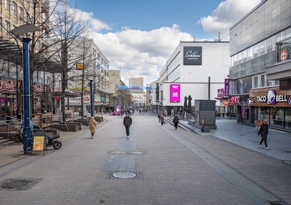 Jalankulkijan haaveri tapahtui Jyväskylän keskustassa.