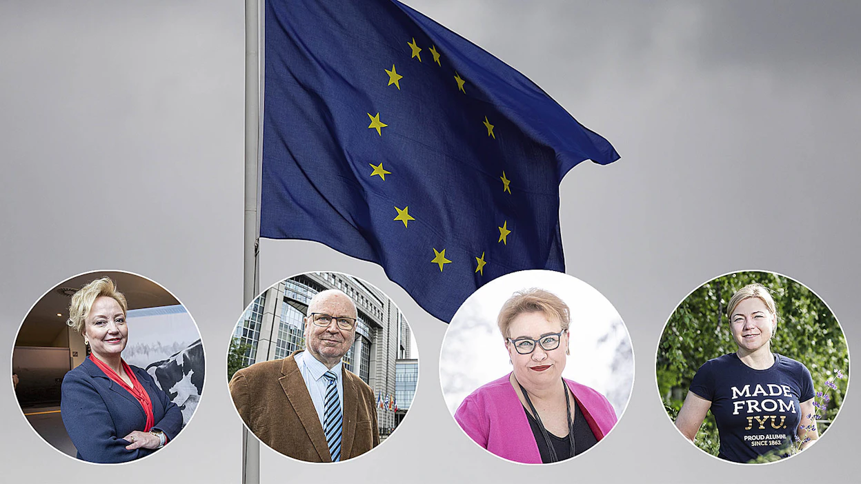 Nykyisistä europarlamentaarikoista Elsi Katainen (kesk.), Eero Heinäluoma (sd.), Sirpa Pietikäinen (kok.) ja Henna Virkkunen (kok.) mielivät jatkokaudelle.