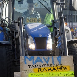 Myös Suomessa on nähty mieltään osoittavien maanviljelijöiden traktorimarssi vuonna 2016.