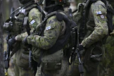 Northern Forest 24 -taisteluharjoitukseen osallistuu noin 4 500 suomalaista, 2 000 yhdysvaltalaista ja 400 norjalaista. LEHTIKUVA / Emmi Korhonen. 