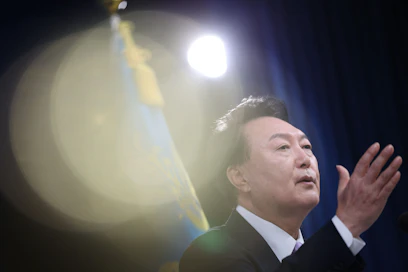 Presidentti Yoon Suk-yeol on julistanut Etelä-Koreaan poikkeustilan. Arkistokuva. LEHTIKUVA / AFP. 