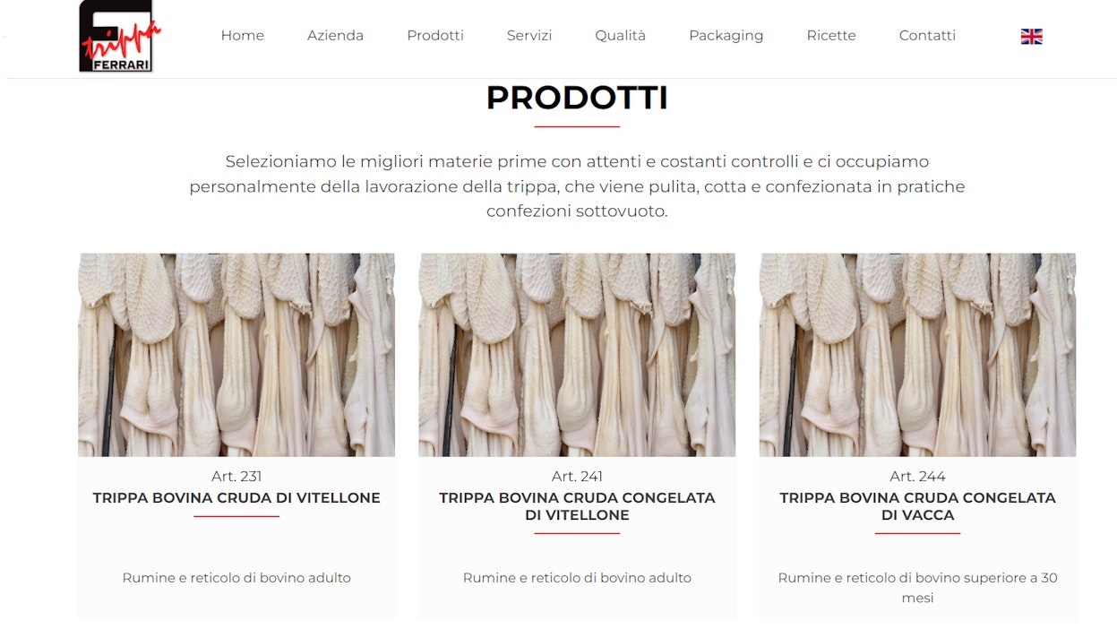 Kuvakaappaus italialaisen lehden nettisivulta.