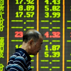 Pörssi on ollut tiistai-aamuna nousussa muun muassa Tokiossa, Hongkongissa ja Soulissa. LEHTIKUVA/AFP