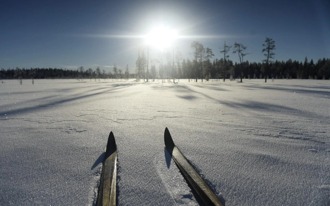 Hiihtovälineiden kauppa kävi tammikuussa. LEHTIKUVA / VESA MOILANEN