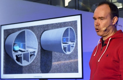 Peter Vesterbacka tiimeineen kertoi yksityisen Helsinki-Tallinna -tunnelihankkeen edistymisestä joulukuussa. LEHTIKUVA / VESA MOILANEN