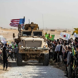 Yhdysvallat on nyt yllättäen ilmoittanut siirtävänsä joukkonsa pois Pohjois-Syyriasta Turkin rajalta. LEHTIKUVA/AFP