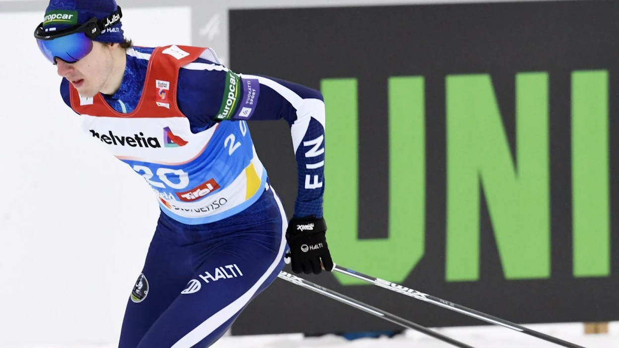 Ilkka Herola oli yhdestoista MM-hiihtojen yhdistetyt avanneessa suurmäen kilpailussa. LEHTIKUVA / HEIKKI SAUKKOMAA