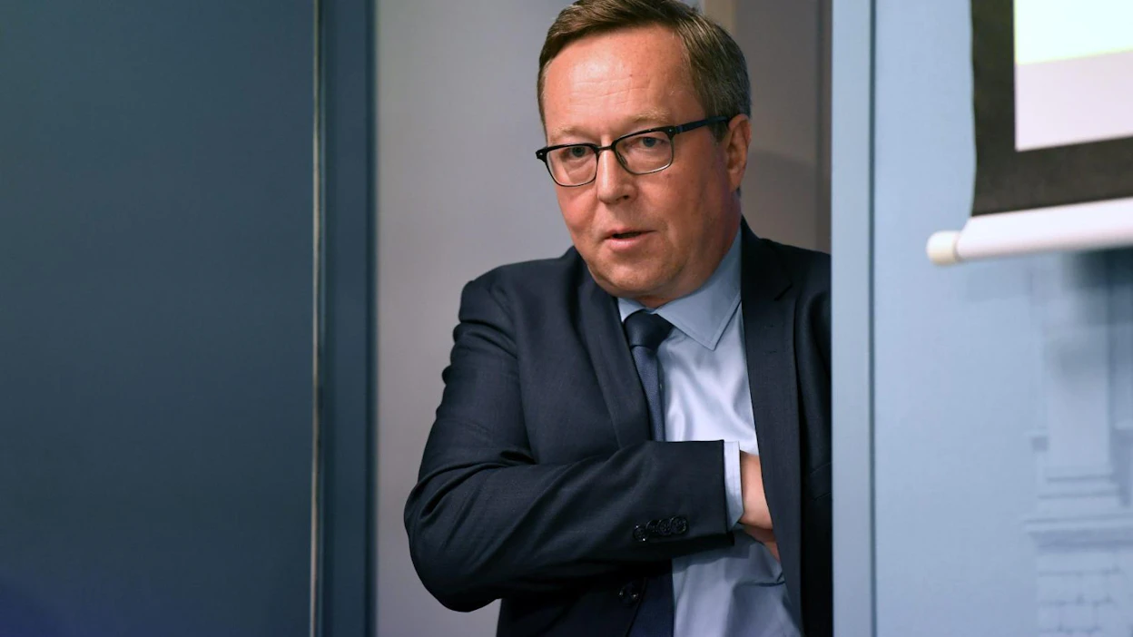 Valtiovarainministeri Mika Lintilä (kesk.) esitteli ehdotusta jo keskiviikkona. LEHTIKUVA / ANTTI AIMO-KOIVISTO