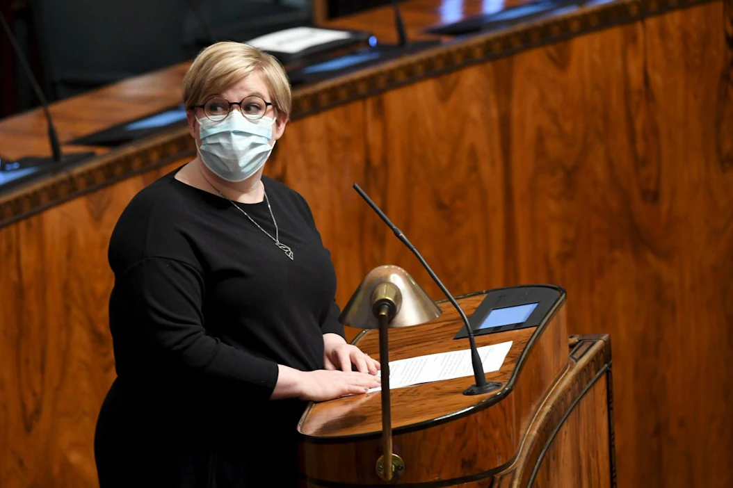 Tiede- ja kulttuuriministeri Annika Saarikko sanoo Twitterissä kuunnelleensa tarkkaan viime päivien puheenvuorot kulttuurialan tilanteesta. LEHTIKUVA / JUSSI NUKARI