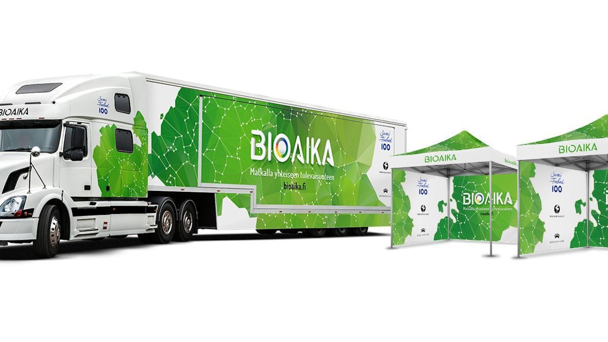 Bioaika-rekka lähtee viemään biotalouden ilosanomaa maan nuorisolle kesäkuun alussa.