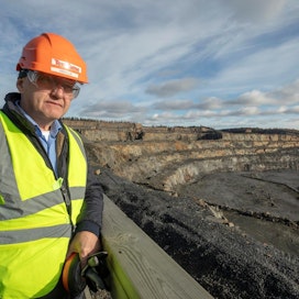 Kaivosteollisuuden Pekka Suomela vieraili viime syksynä Terrafamen kaivoksilla Sotkamossa.