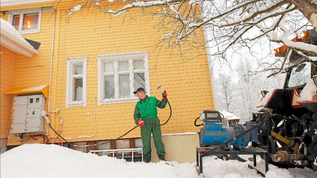Pekka Fali Mauri Hannus joutui elämään Oulaisissa aggregaattivirran varassa kahdeksan tuntia joulun aikoihin.