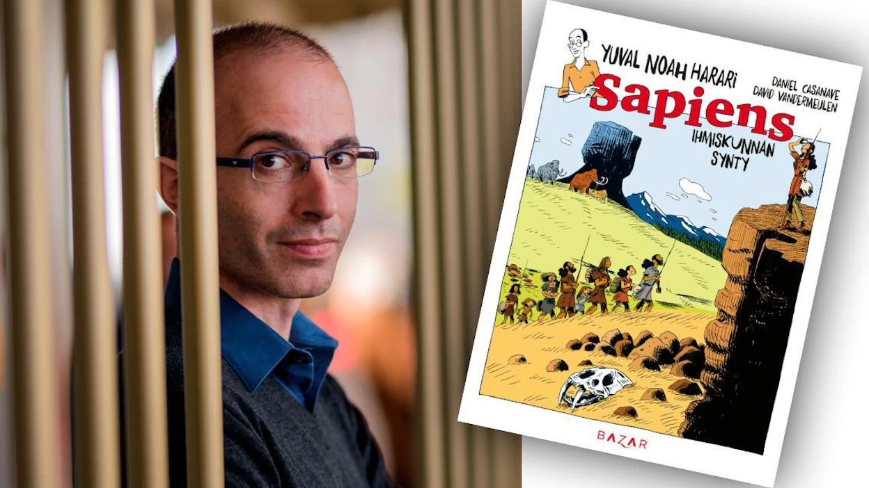 Yuval Noah Harari: Sapiens – Ihmiskunnan synty. Suomennos: Jaana Iso-Markku. 248 sivua. Bazar.
