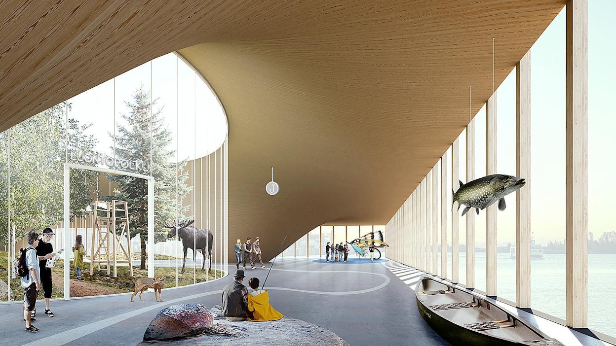 Eräkulttuurikeskuksen ilmeestä on jo tehty hahmotelmia.