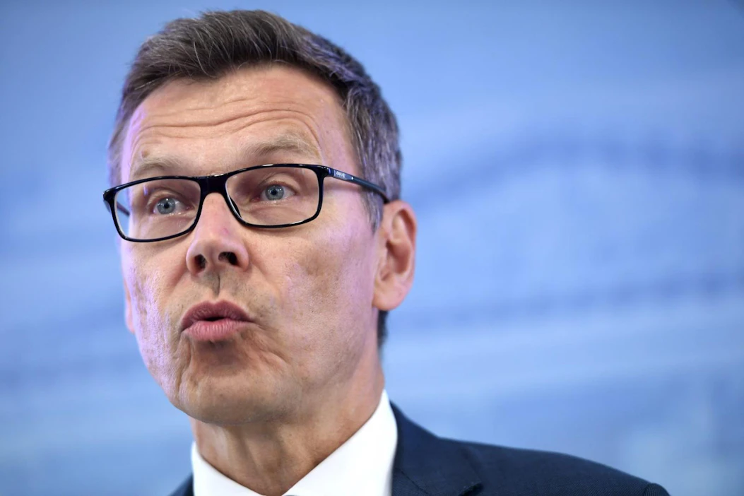 Suomen talouden kasvu on vaimenemassa, sanoo osastopäällikkö, ylijohtaja Mikko Spolander. LEHTIKUVA / MARTTI KAINULAINEN