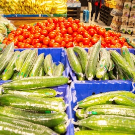 Pakkojaon tuotteita ovat yleensä kurkku, tomaatti ja salaatti.