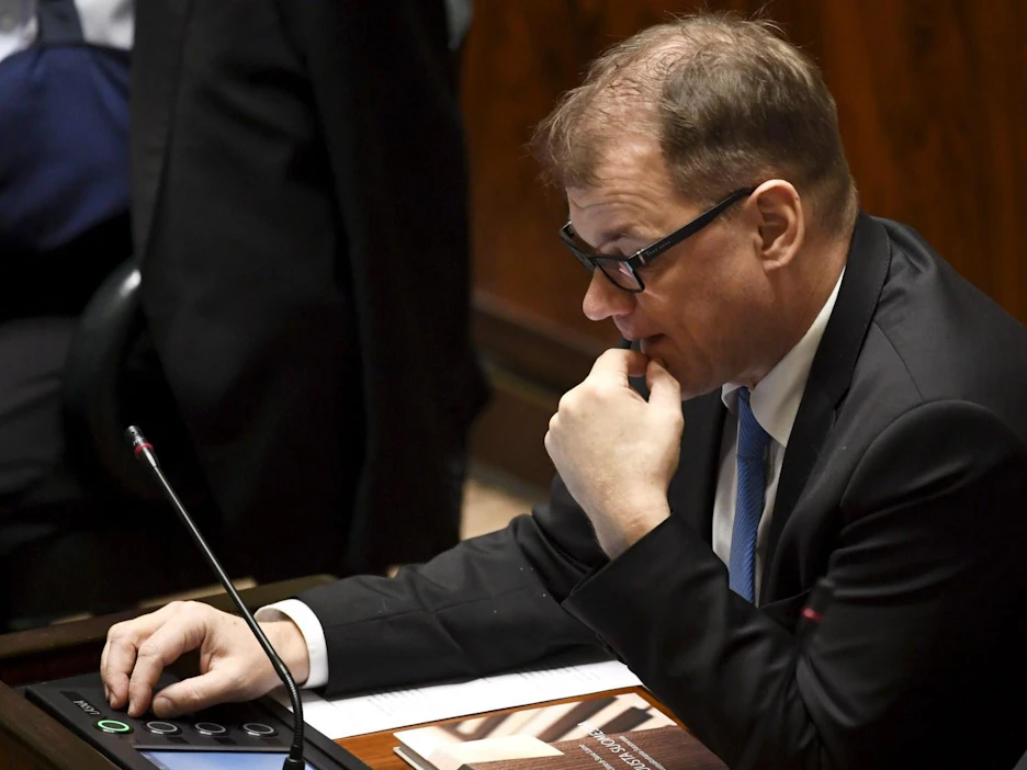 Pääministeri Sipilän (kesk.) mukaan vuoto ei vaikuta tiedustelulainsäädännön valmisteluun, joka kulkee omaa prosessiaan. LEHTIKUVA / JUSSI NUKARI