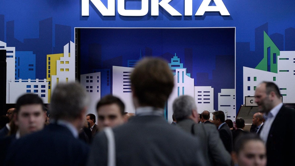 Nokia arvioi vertailukelpoisen liikevoittoprosenttinsa kasvavan 10–13 prosenttiin vuonna 2023. Lehtikuva/AFP