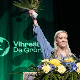 Sofia Virta vei voiton vihreiden puheenjohtajaäänestyksessä.