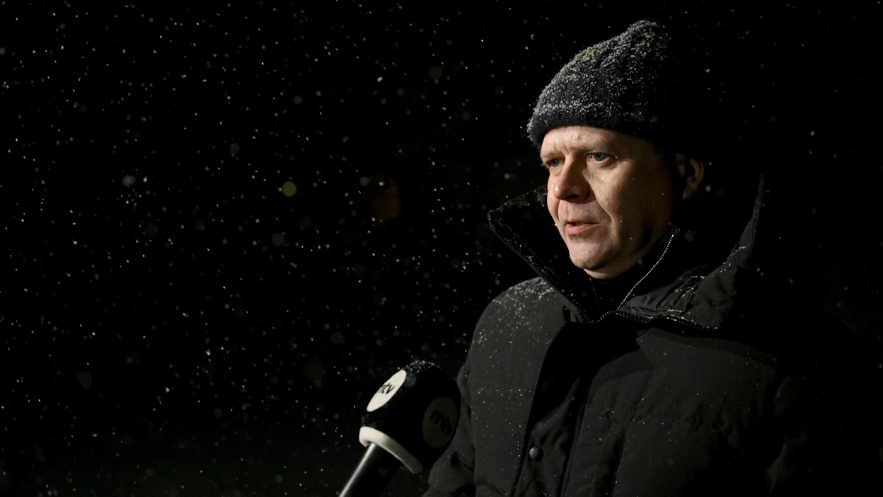 Pääministeri Petteri Orpo (kok.) isännöi Saariselällä EU-johtajien huippukokousta. LEHTIKUVA / Antti Aimo-Koivisto.