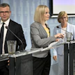 Hallituksen ensi vuoden budjettiesityksen alijäämä on 11,5 miljardia euroa, kerrottiin tiistai-iltana pidetyssä tiedotustilaisuudessa. LEHTIKUVA / MARKKU ULANDER.