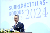 Presidentti Alexander Stubb puhuu tänään suurlähettiläspäivillä. LEHTIKUVA / Heikki Saukkomaa.