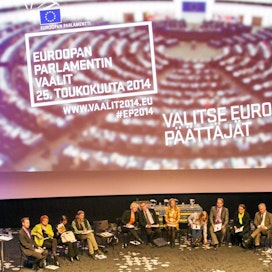 Maaseudun Tulevaisuus 7.5.2014 Suuri Itäsuomalainen EU- vaalikeskustelu Kuopiossa. Kuva: Pentti Vänskä