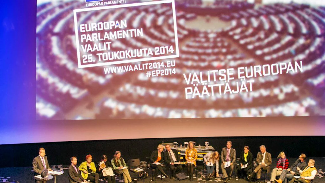 Maaseudun Tulevaisuus 7.5.2014 Suuri Itäsuomalainen EU- vaalikeskustelu Kuopiossa. Kuva: Pentti Vänskä