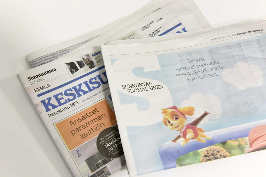 Keskisuomalainen on Suomen toiseksi suurin kaupallinen mediakonserni. Yhtiö julkaisee muun muassa Keskisuomalaista, Savon Sanomia, Etelä-Suomen Sanomia ja Keski-Uusimaata. LEHTIKUVA / HEIKKI SAUKKOMAA