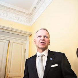 Jari Leppä poistui perjantaina presidentinesittelystä maa- ja metsätalousministerinä.
