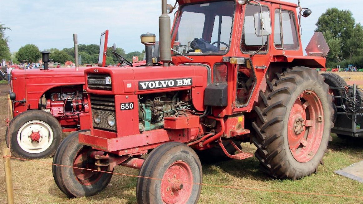 Volvo BM T-650 1970–82, Eskilstuna, Ruotsi. Valmistettu yhteensä maatalousmalleina 26 120 kpl, sekä erikoiskoneiden alustoina 3 582 kpl.