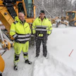 Lunta satoi Vaasaan myös viime tiistaina, jolloin Ari Rantaniemi ja Matti Nyrhinen aurasivat tiehöylillään Kotirannan, Kustaalan, Pukinkulman ja Vetokannaksen suunnalla.
