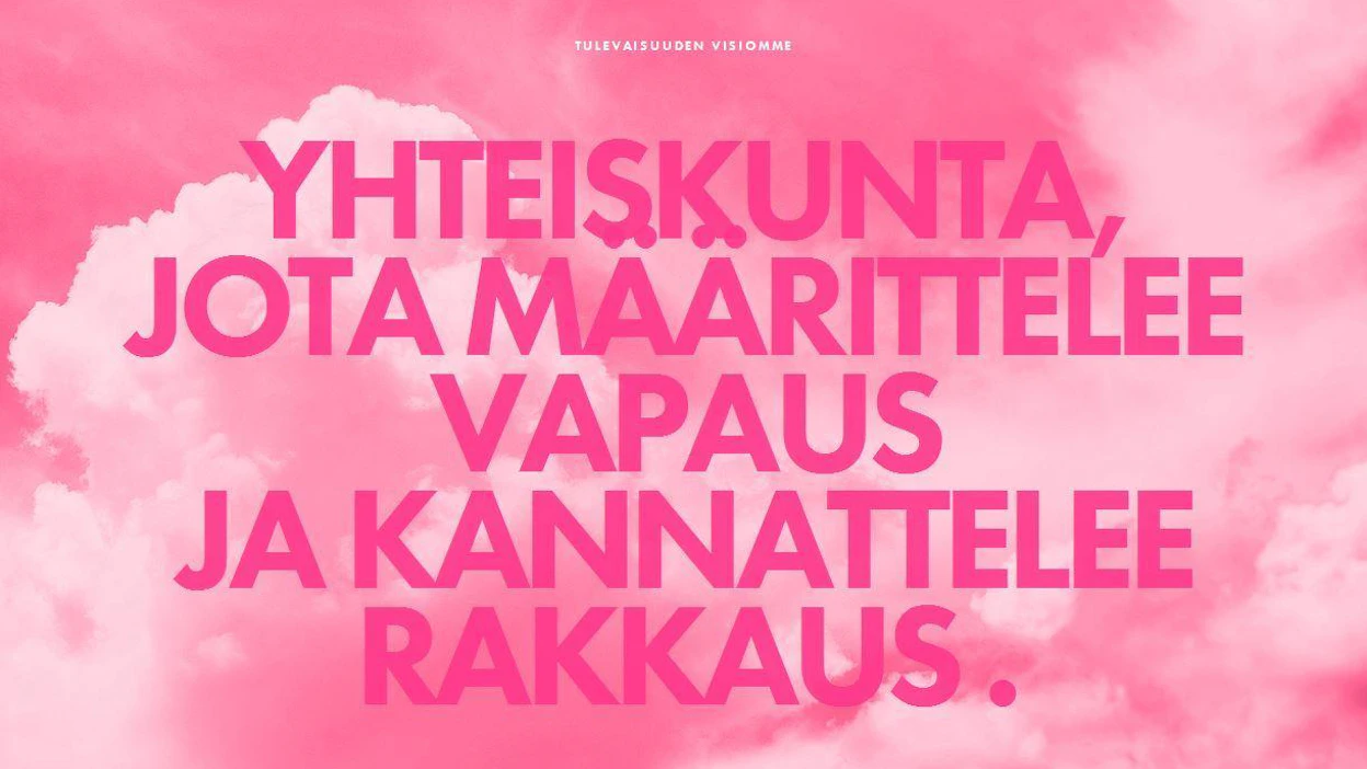 Feministinen puolue korostaa ihmisoikeuksien ja yhdenvertaisuuden merkitystä.