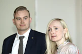 Sääntömuutosehdotuksesta kertoi Demokraatille vihreiden puoluehallitukseen kuuluva kansanedustaja Atte Harjanne (vasemmalla). LEHTIKUVA / HEIKKI SAUKKOMAA. 