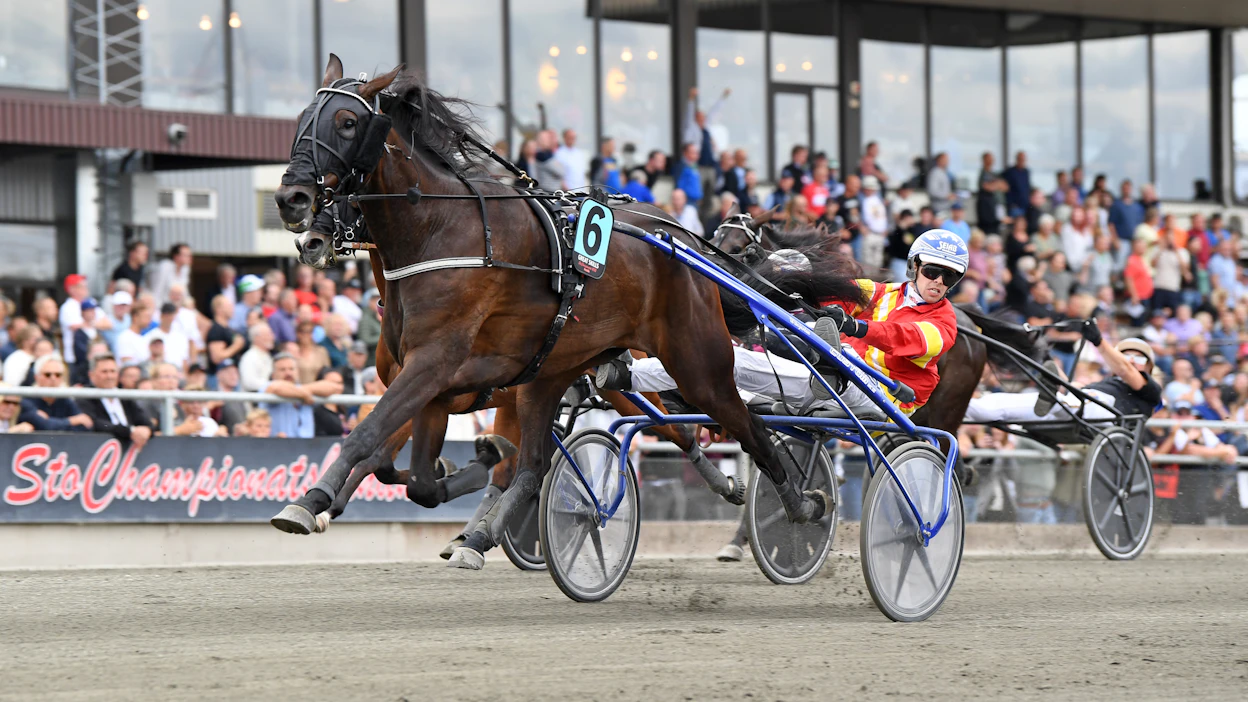 Daniel Wäjerstenin ohjastama Great Skills ehti lopussa ohi keulassa juosseen Mika Forssin Lara Bokon.