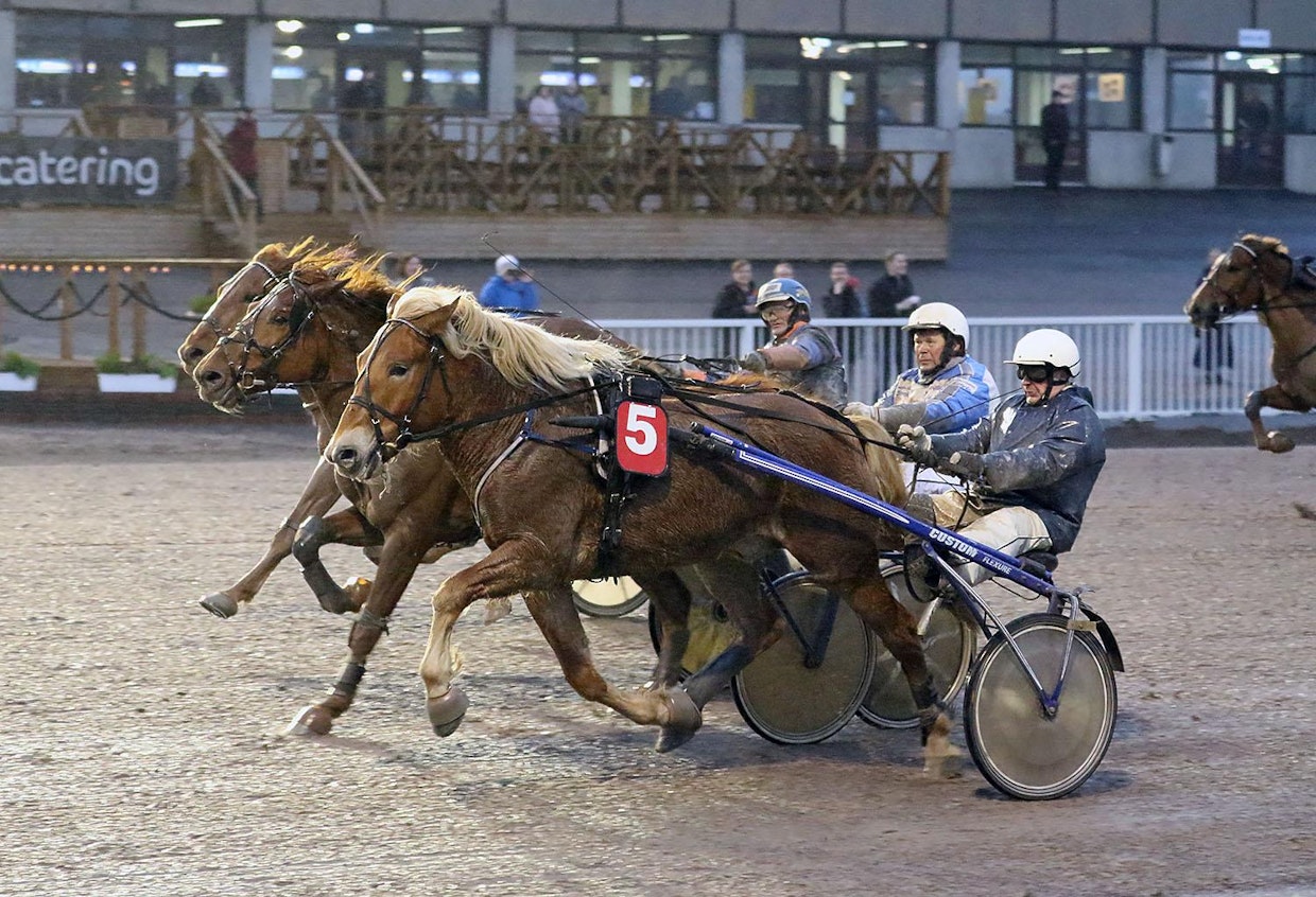 Hannu Lähteenmäki ohjasti Voima-Simon voittoon Vermossa joulukuussa 2018.