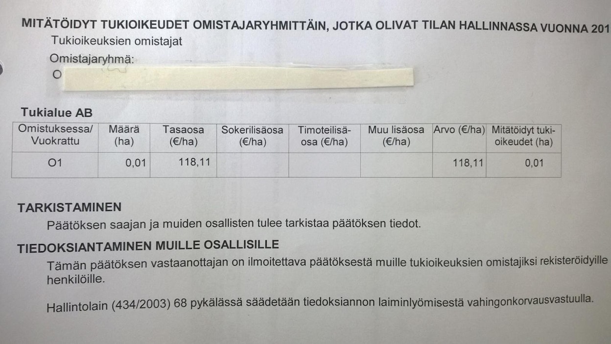 Lasselle lähetettiin kirje 1,18 euron takia.