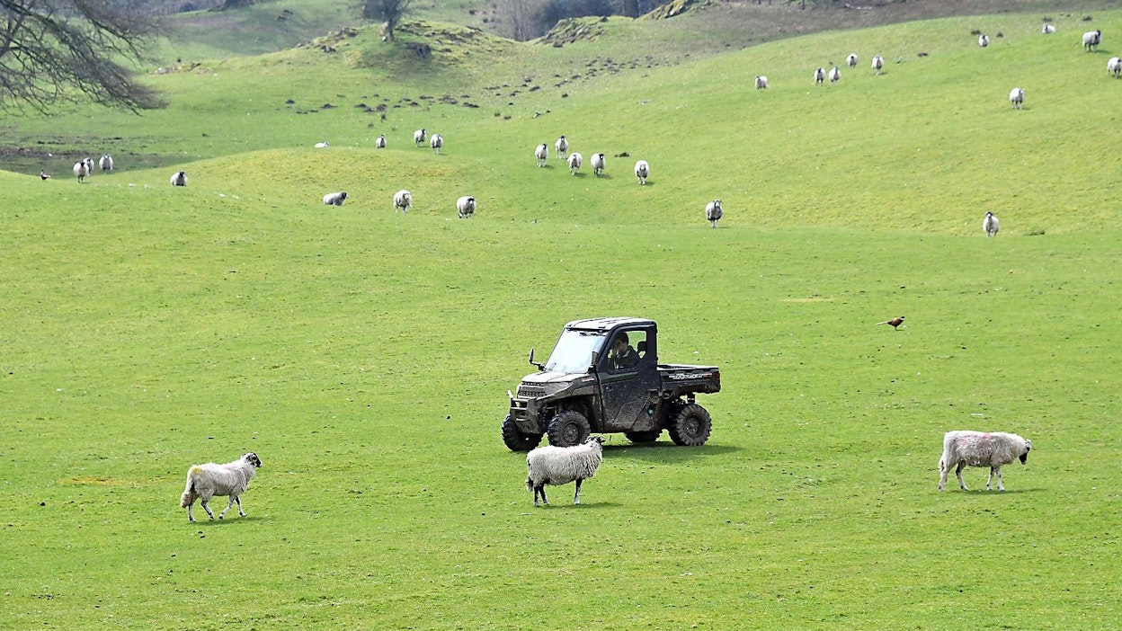 Uutta Polaris Ranger diesel T1b -traktorimönkijää testattiin Windermere-järven ympäristössä Isossa-Britanniassa.