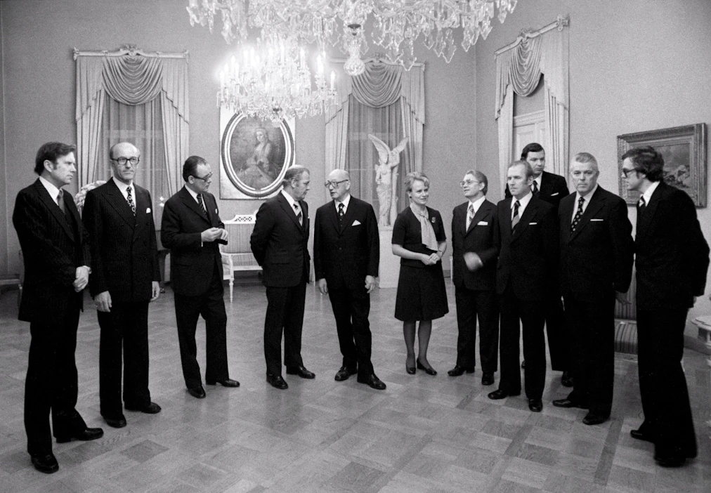 Lauantaina vaaleista tulee kuluneeksi 69 päivää, jolloin Orpo saavuttaa niin kutsutun hätätilahallituksen, joka muodostettiin öljykriisin varjossa 1970-luvulla. LEHTIKUVA / Vesa Klemetti.