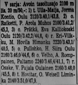 Jorma Kontion ohjastajauran ensimmäinen voitto toinen kesäkuuta 1967 Äimärautiolta. Jomppe oli tuolloin 13:n ikäinen - nykyäänhän ohjastusura voi alkaa aikaisintaan 16-vuotiaana. Kuva on Hevostalous-lehden numerosta 23 vuodelta 1967.