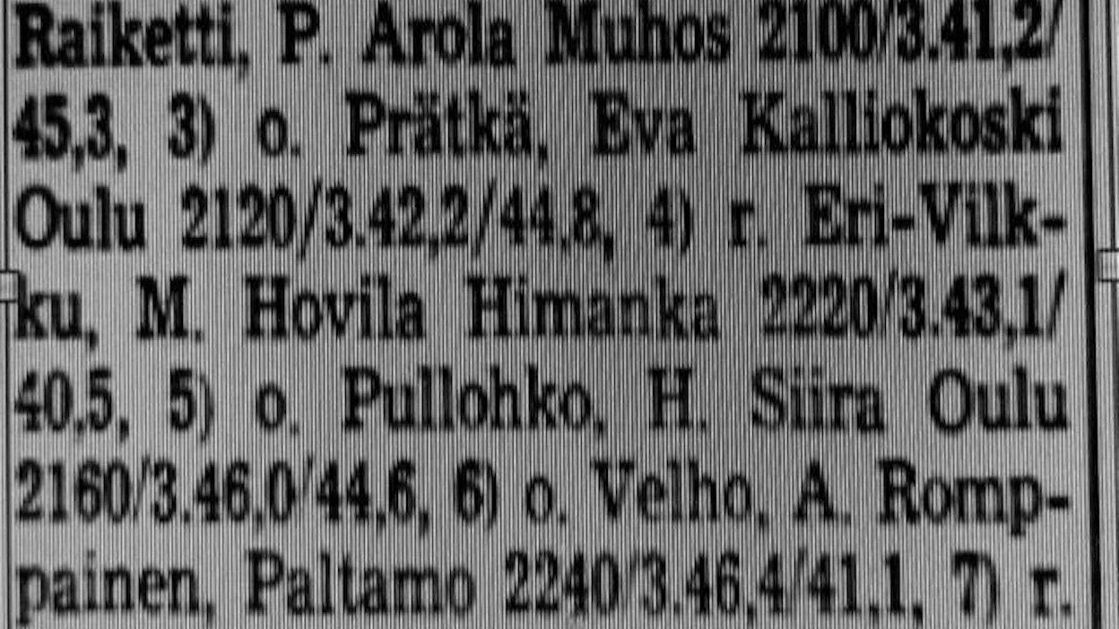 Jorma Kontion ohjastajauran ensimmäinen voitto toinen kesäkuuta 1967 Äimärautiolta. Jomppe oli tuolloin 13:n ikäinen - nykyäänhän ohjastusura voi alkaa aikaisintaan 16-vuotiaana. Kuva on Hevostalous-lehden numerosta 23 vuodelta 1967.