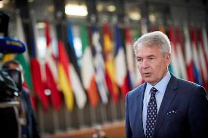 Pekka Haavisto osallistui maanantaina ulkoministereiden kokoukseen Brysselissä.