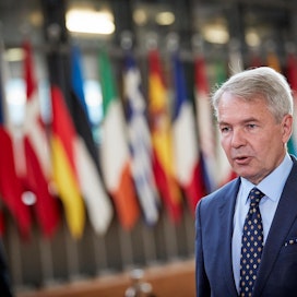 Pekka Haavisto osallistui maanantaina ulkoministereiden kokoukseen Brysselissä.