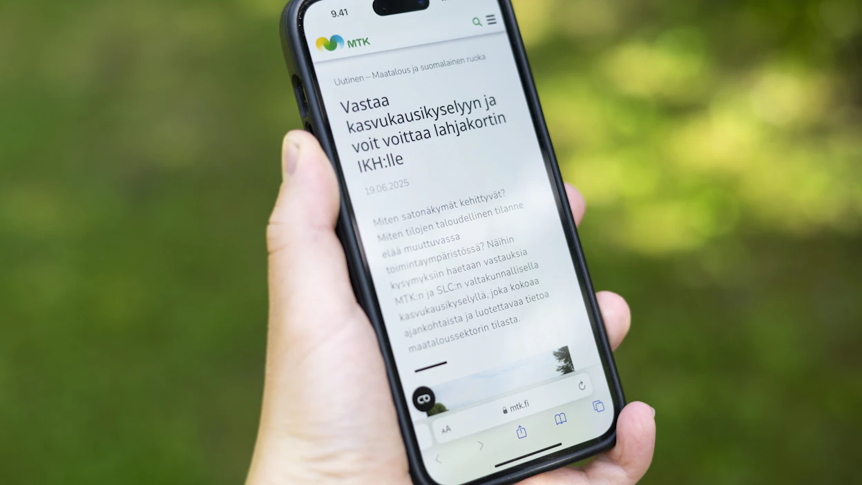 Viljelijöiden näkemyksiä ajankohtaisista asioista kootaan kesäkuun loppuun saakka avoinna olevalla MTK:n kasvukausikyselyllä.
