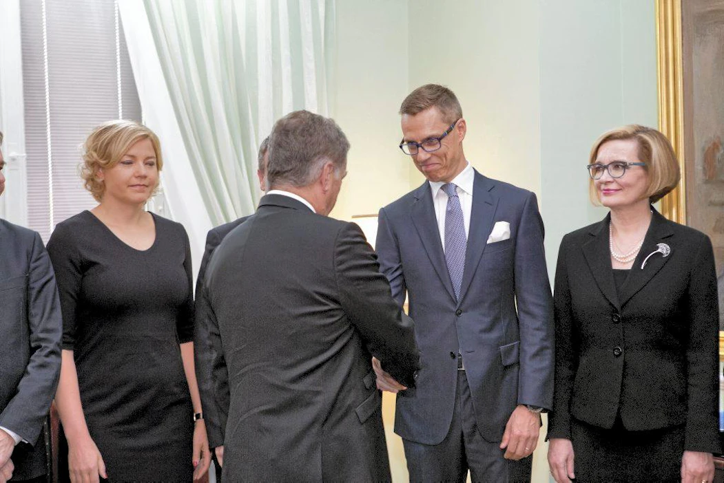 Presidentti Sauli Niinistö nimitty Alexander Stubbin hallituksen virkaansa kesäkuussa.