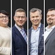 MTK:n puheenjohtajan paikkaa tavoittelevat Tero Hemmilä, Kati Partanen, Eerikki Viljanen, Juha Junnila, Antti Kangas ja Ilkka Pohjamo.