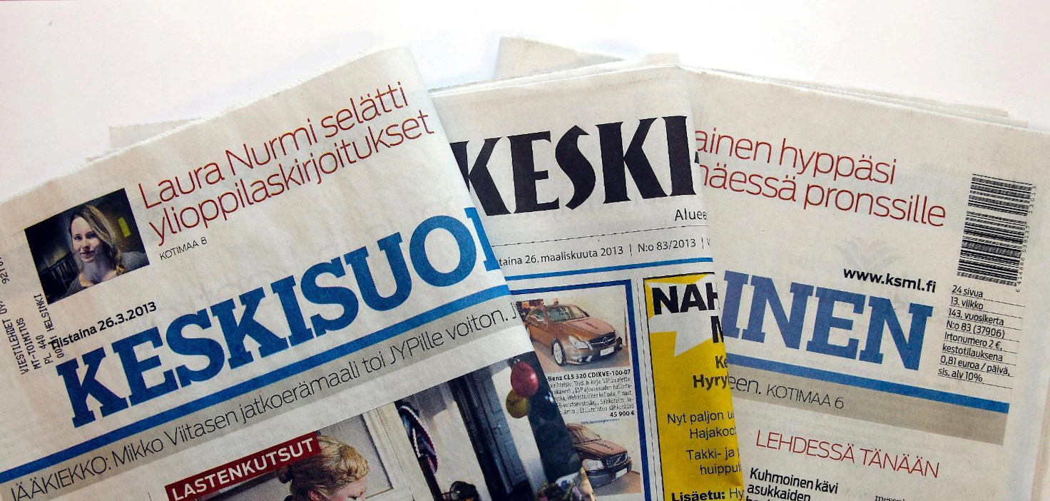 Muun muassa Keskisuomalainen siirtyy pienempään kokoon.