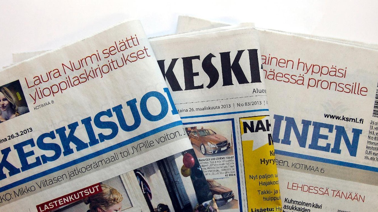 Muun muassa Keskisuomalainen siirtyy pienempään kokoon.